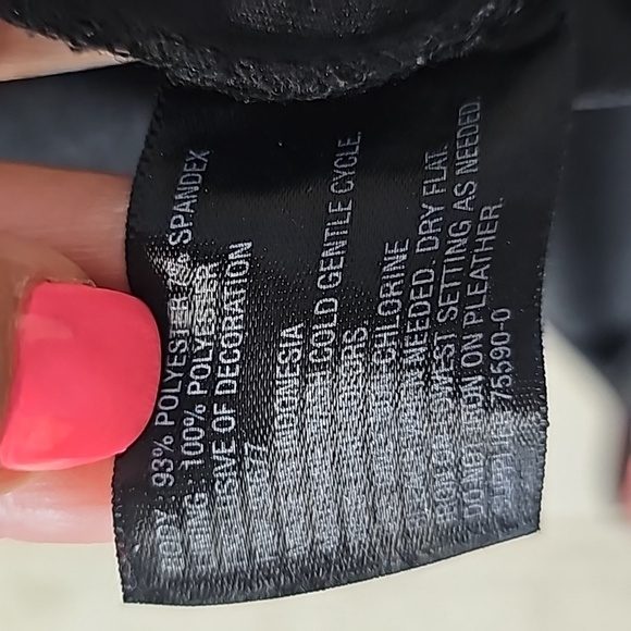 Worthington Color Block knee-Length Black and Blue Size 4 - Picture 8 of 10